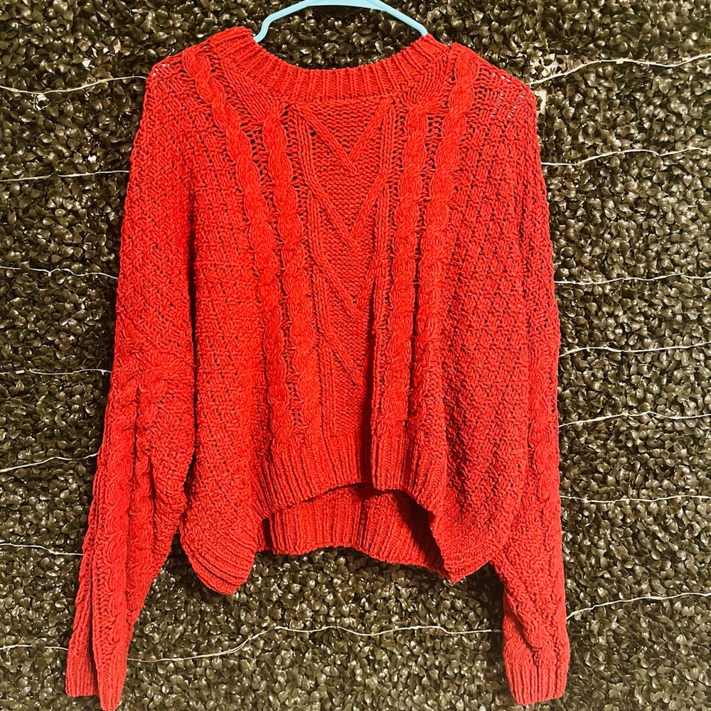 red sweater